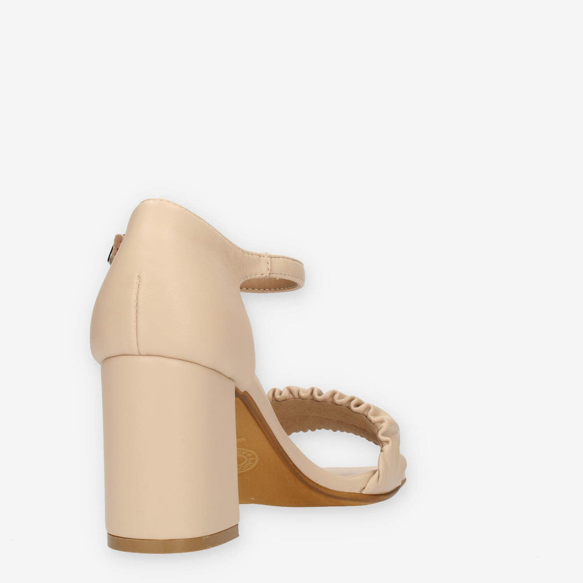 Comart Sandali beige con tacco da donna
