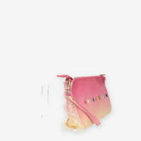Marc Ellis Guapa Pochette in tessuto rosa e giallo