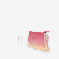 Marc Ellis Guapa Pochette in tessuto rosa e giallo