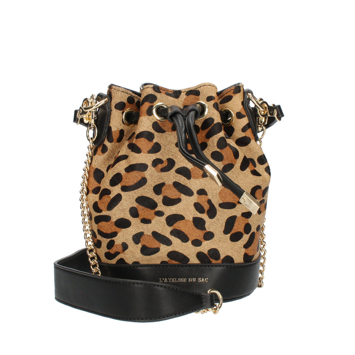 Borsetta a secchiello animalier