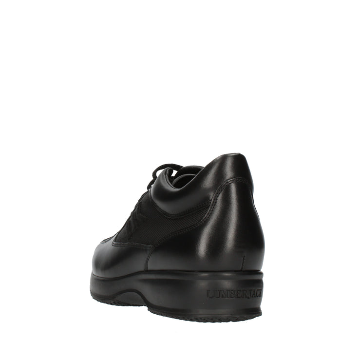 Lumberjack Raul Sneakers nere in pelle da uomo nere