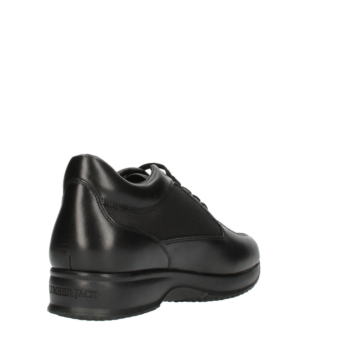 Lumberjack Raul Sneakers nere in pelle da uomo nere