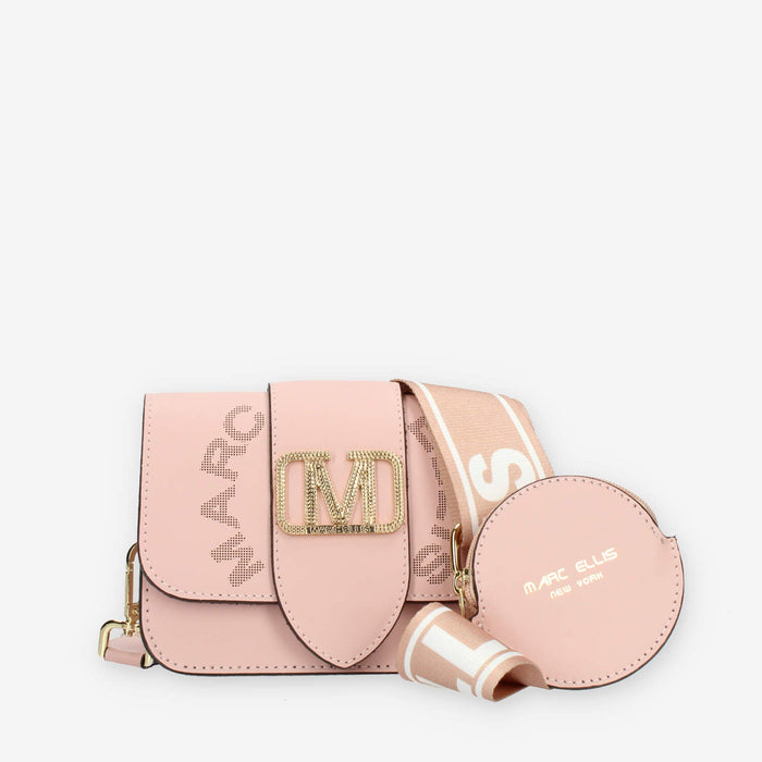 Marc Ellis Kourtney S Diamond Borsetta a tracolla rosa