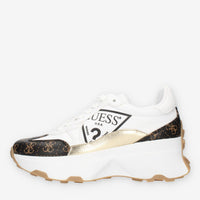 Guess Sneakers bianche e marroni logate
