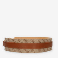 Guess Cinturone da donna cuoio e beige logato
