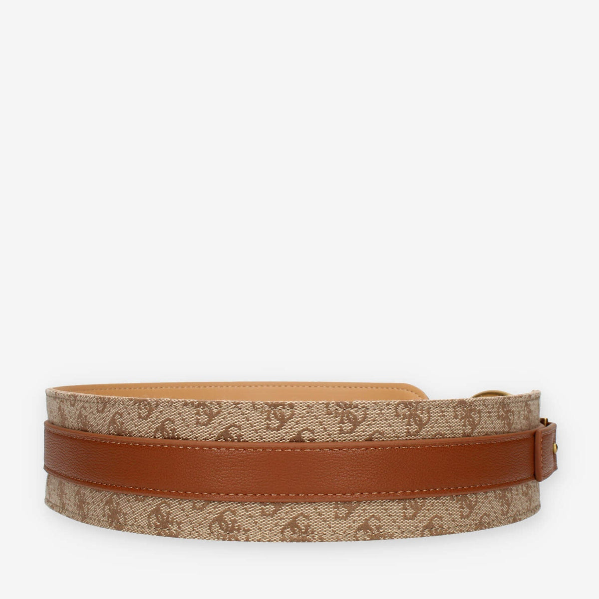 Guess Cinturone da donna cuoio e beige logato