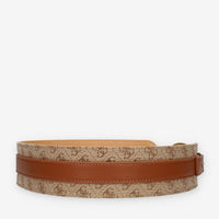 Guess Cinturone da donna cuoio e beige logato