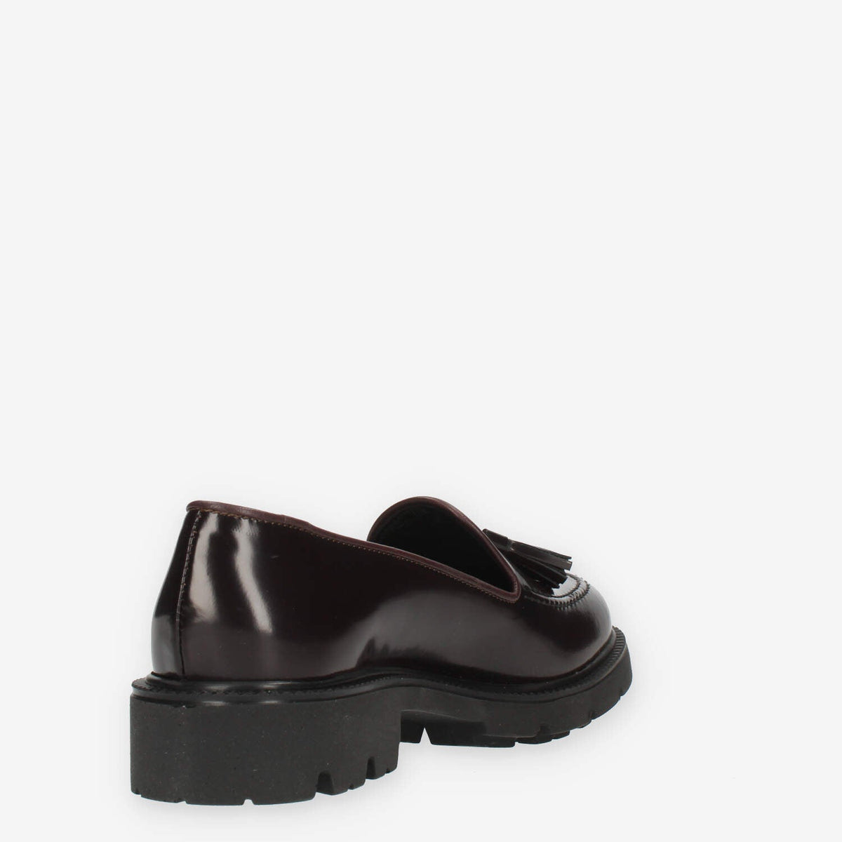 Vsl Mocassini bordeaux da donna con nappine