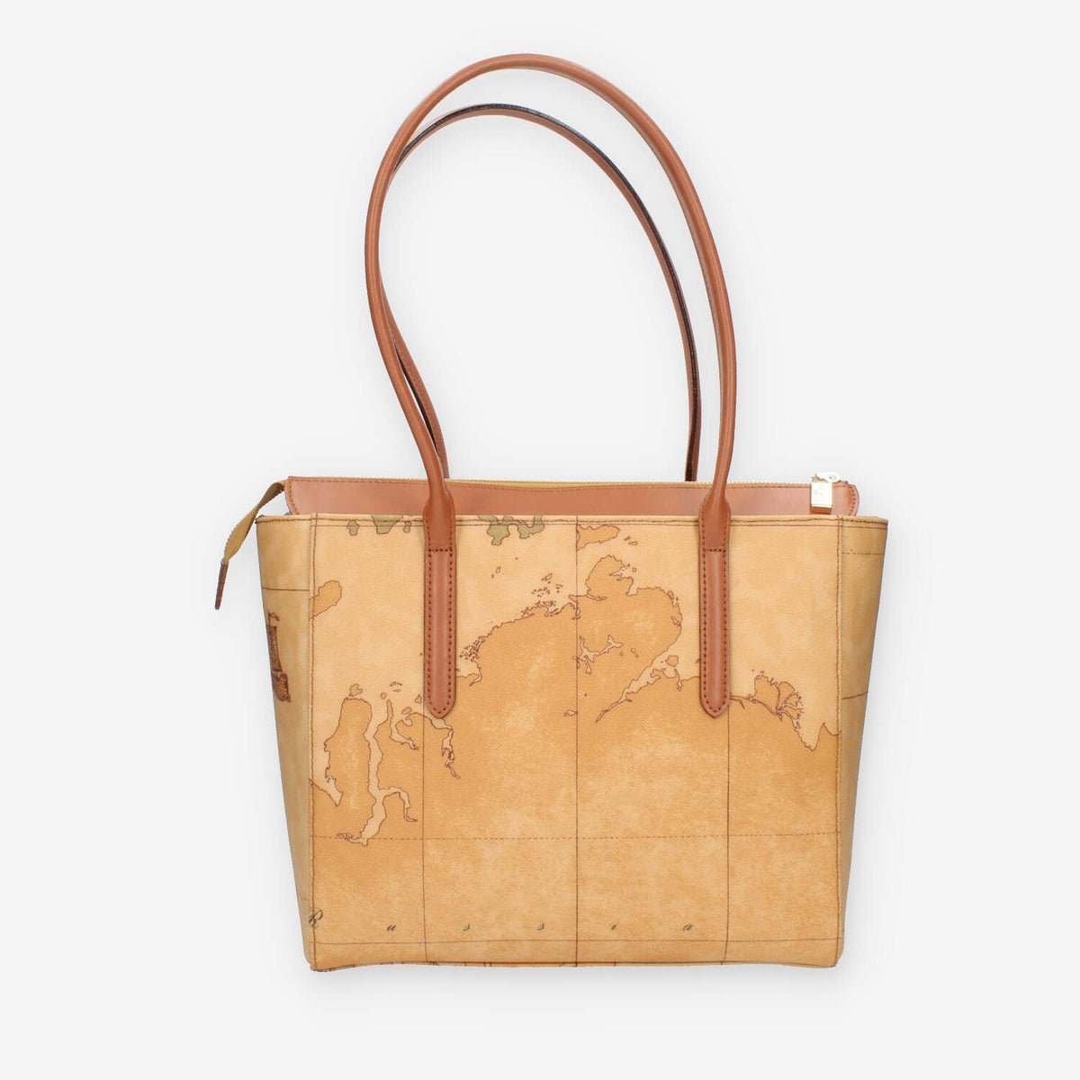Alviero Martini Prima Classe Borsa shopping Geo Classic e cuoio