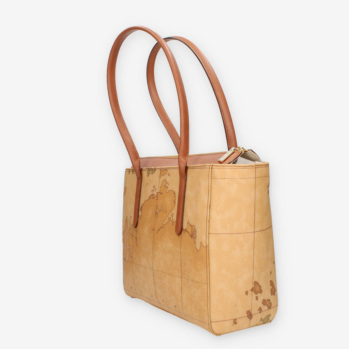 Alviero Martini Prima Classe Borsa shopping Geo Classic e cuoio