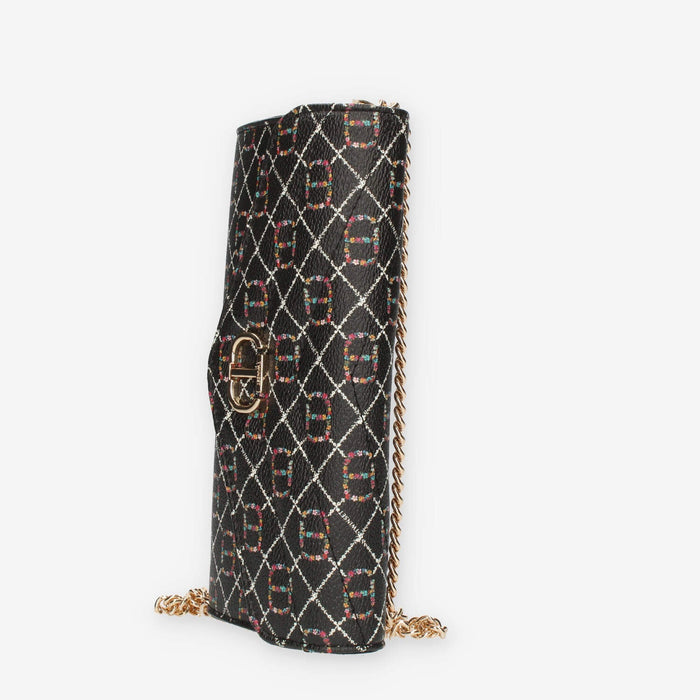 Twinset Milano Pochette porta cellulare nera logata con tacollina