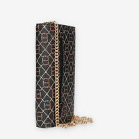 Twinset Milano Pochette porta cellulare nera logata con tacollina