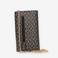 Twinset Milano Pochette porta cellulare nera logata con tacollina