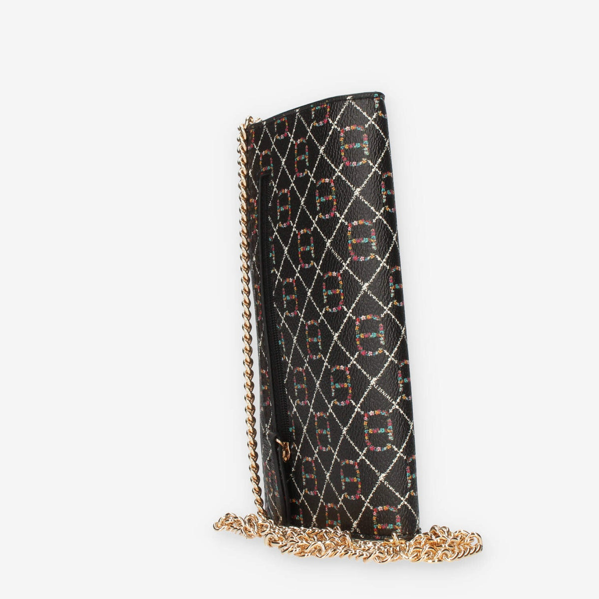 Twinset Milano Pochette porta cellulare nera logata con tacollina
