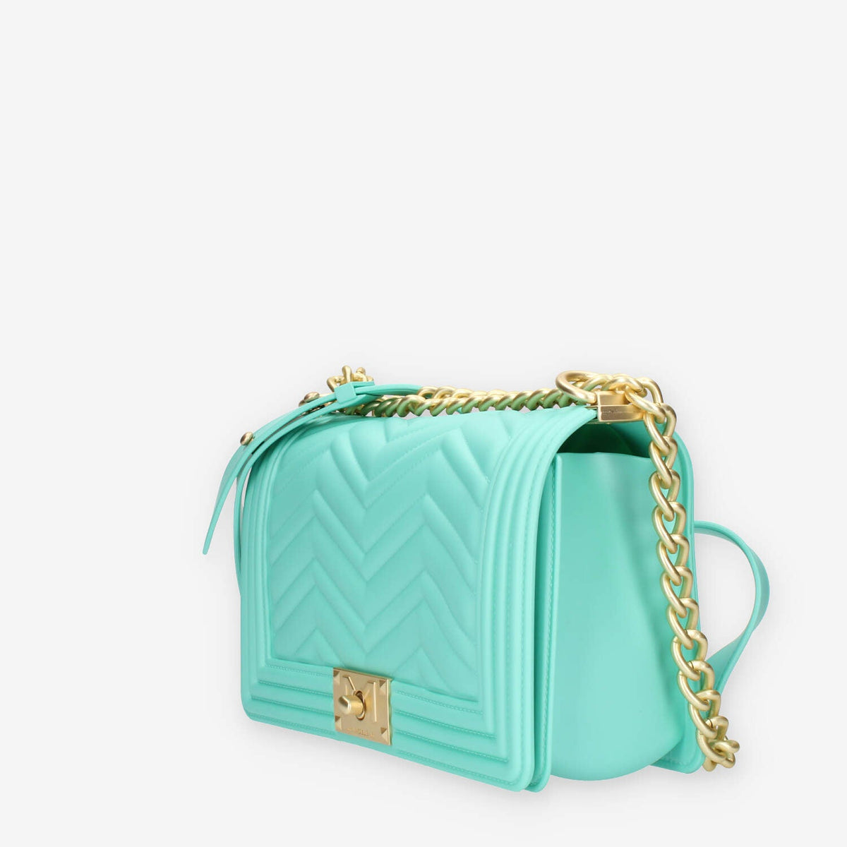 Marc Ellis Flat M Manhattan Borsa a tracolla verde tiffany