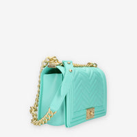 Marc Ellis Flat M Manhattan Borsa a tracolla verde tiffany