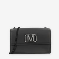 Marc Ellis Flat Supermee M Borsa a tracolla nera con strass