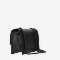Marc Ellis Flat Supermee M Borsa a tracolla nera con strass