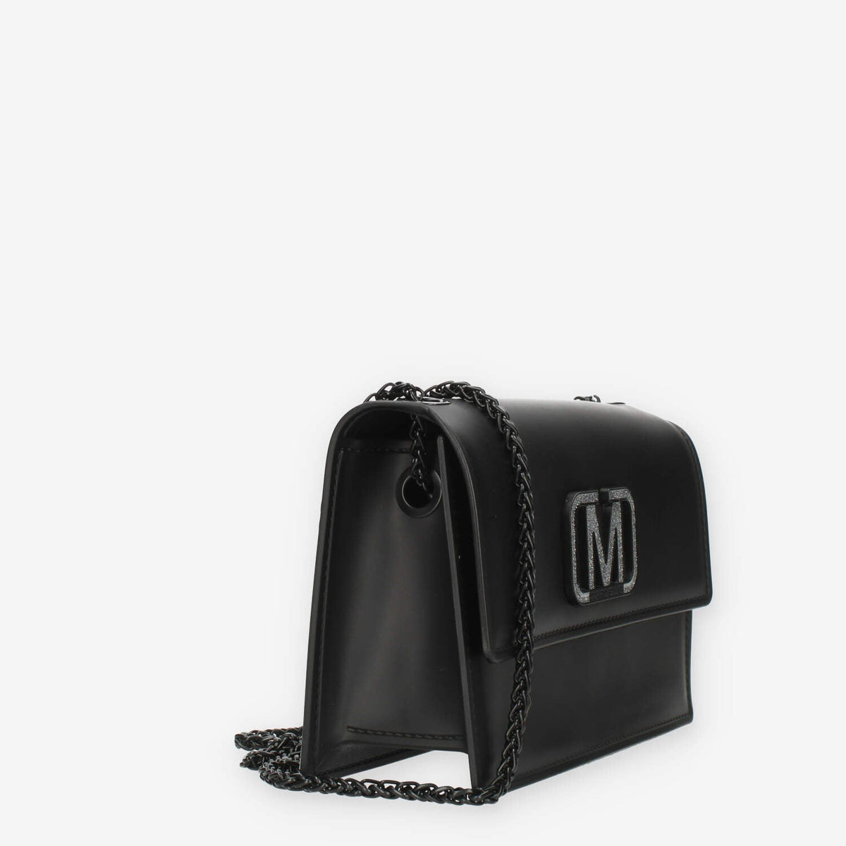 Marc Ellis Flat Supermee M Borsa a tracolla nera con strass