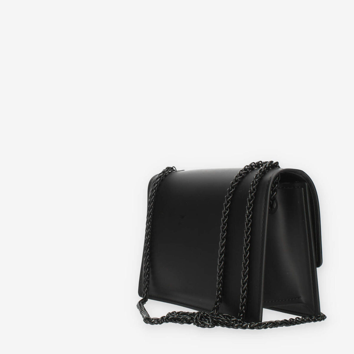 Marc Ellis Flat Supermee M Borsa a tracolla nera con strass