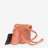 Twinset Milano Borsetta a tracolla rosa con trousse e portatessere interni