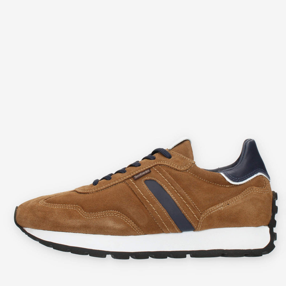 Nero Giardini Sneakers da uomo cuoio e blu