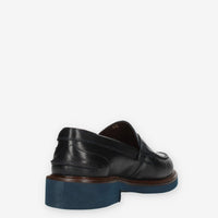 Exton Mocassini da uomo blu modello college