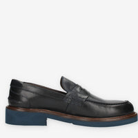 Exton Mocassini da uomo blu modello college