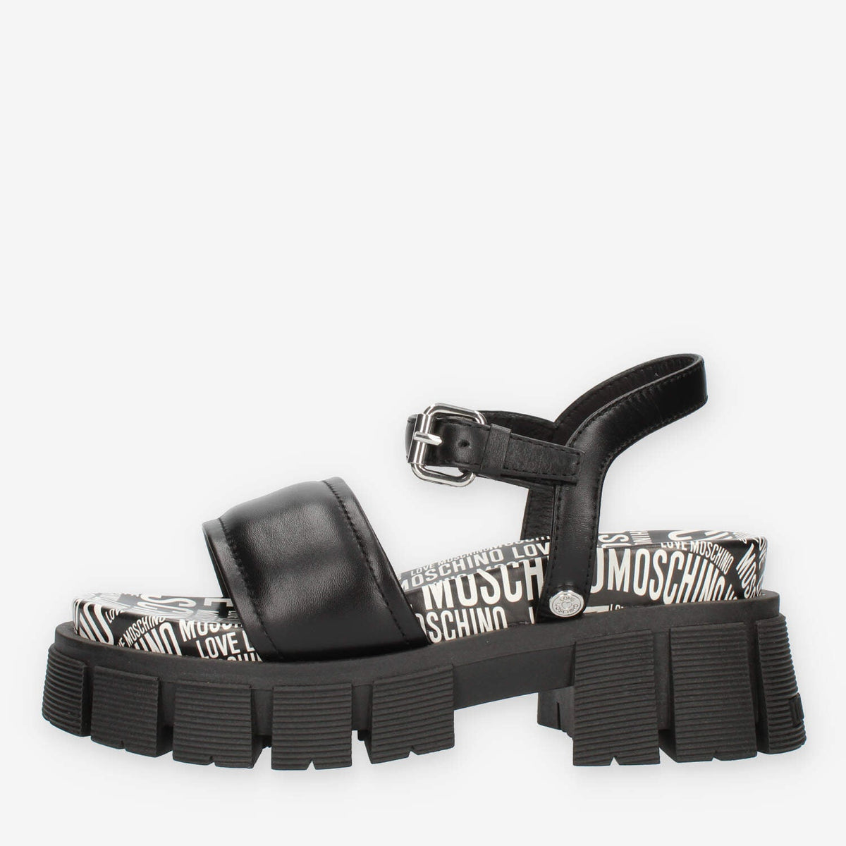 Love Moschino Sandali neri logati
