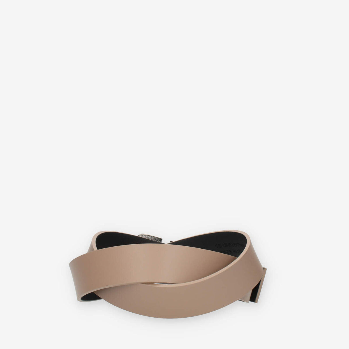 Marc Ellis Cintura da donna in vera pelle beige con fibbia in tinta