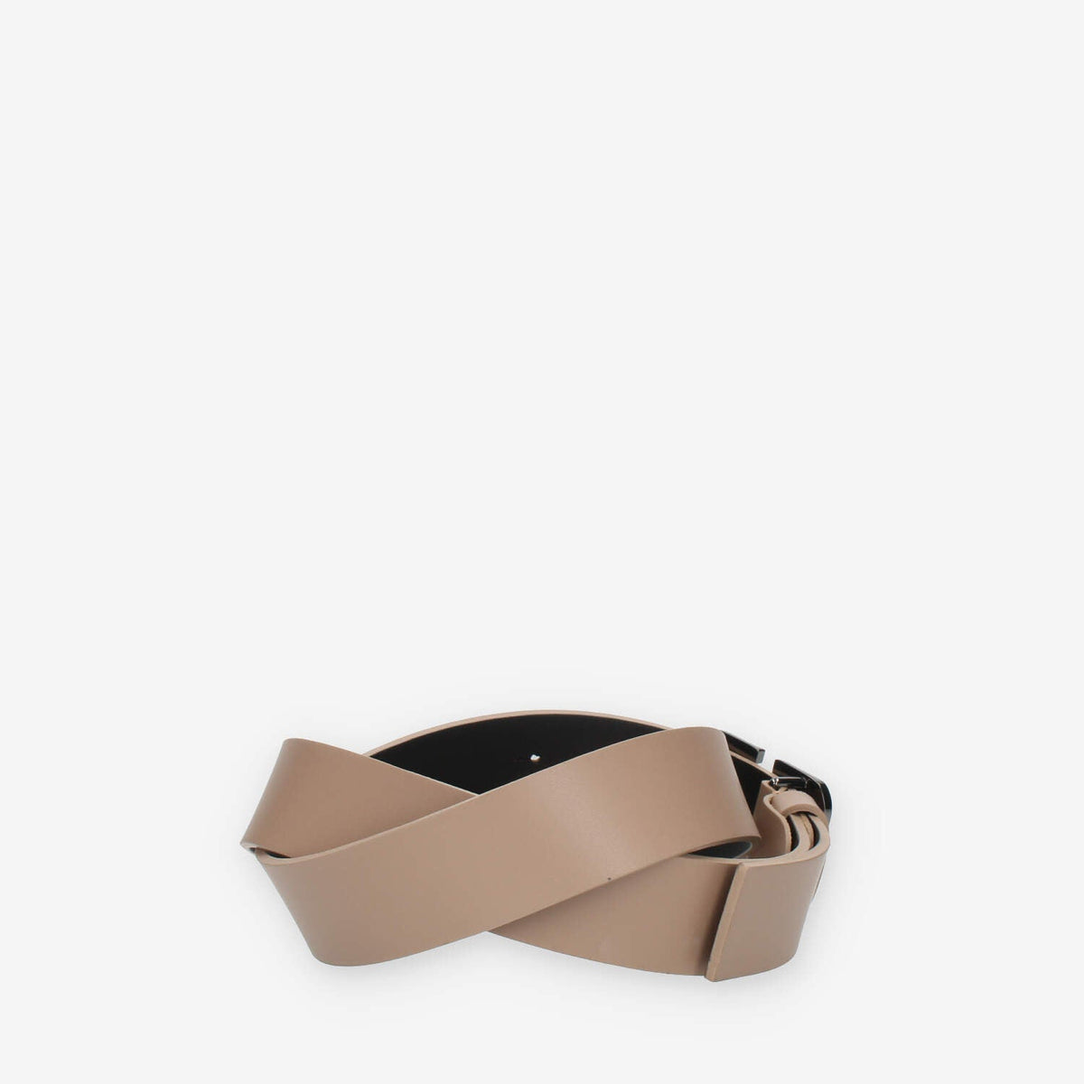 Marc Ellis Cintura da donna in vera pelle beige con fibbia in tinta