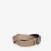 Marc Ellis Cintura da donna in vera pelle beige con fibbia in tinta