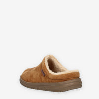 Skechers Melson Harmen Pantofole beige da uomo con eco pelliccia