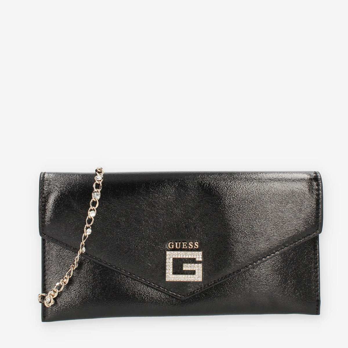 Guess Ever Mini Pochette in vernice nera