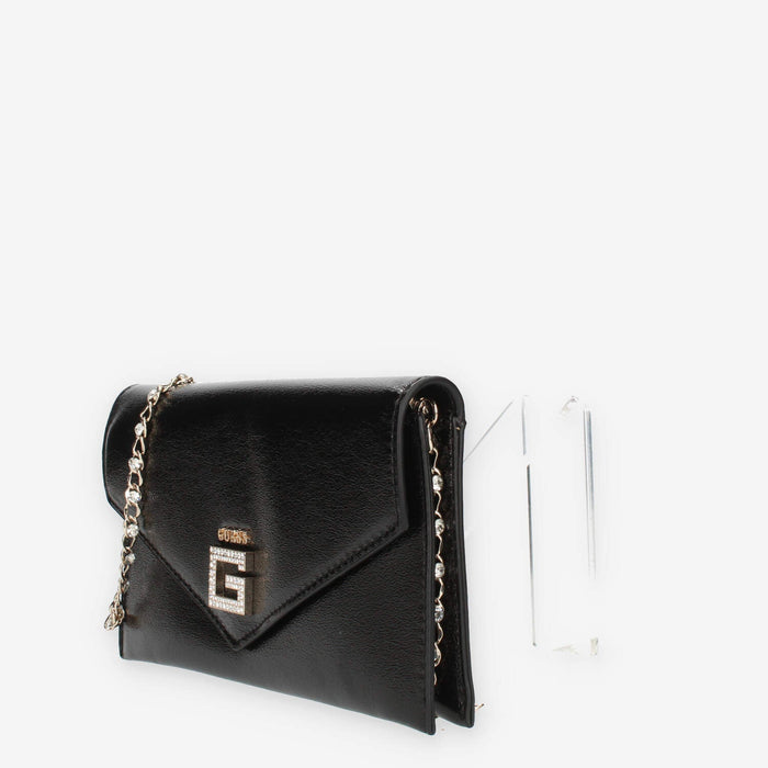 Guess Ever Mini Pochette in vernice nera
