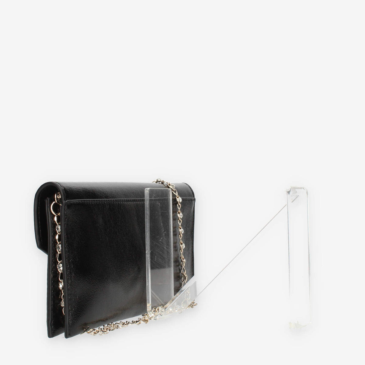 Guess Ever Mini Pochette in vernice nera