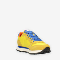 Sun 68 Tom Solid Nylon Sneakers gialle e blu da uomo
