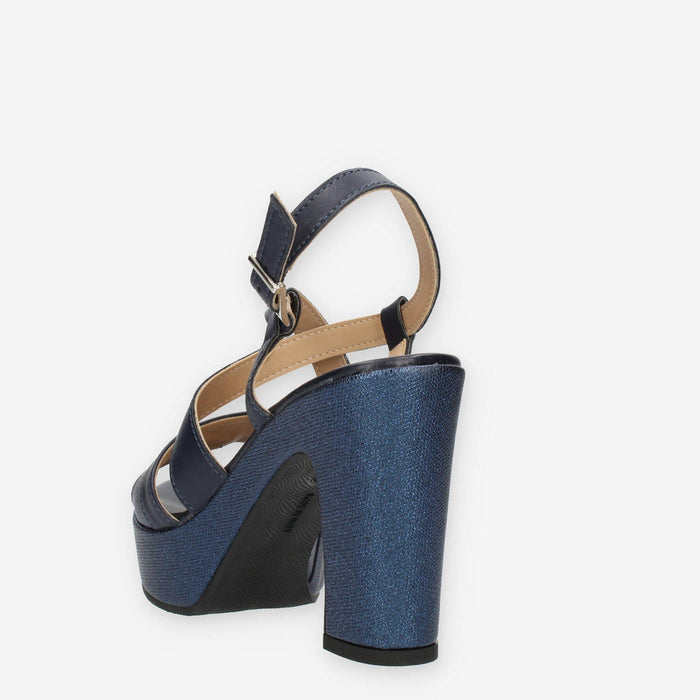 Clia Walk Sandali blu con tacco