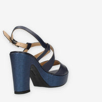 Clia Walk Sandali blu con tacco