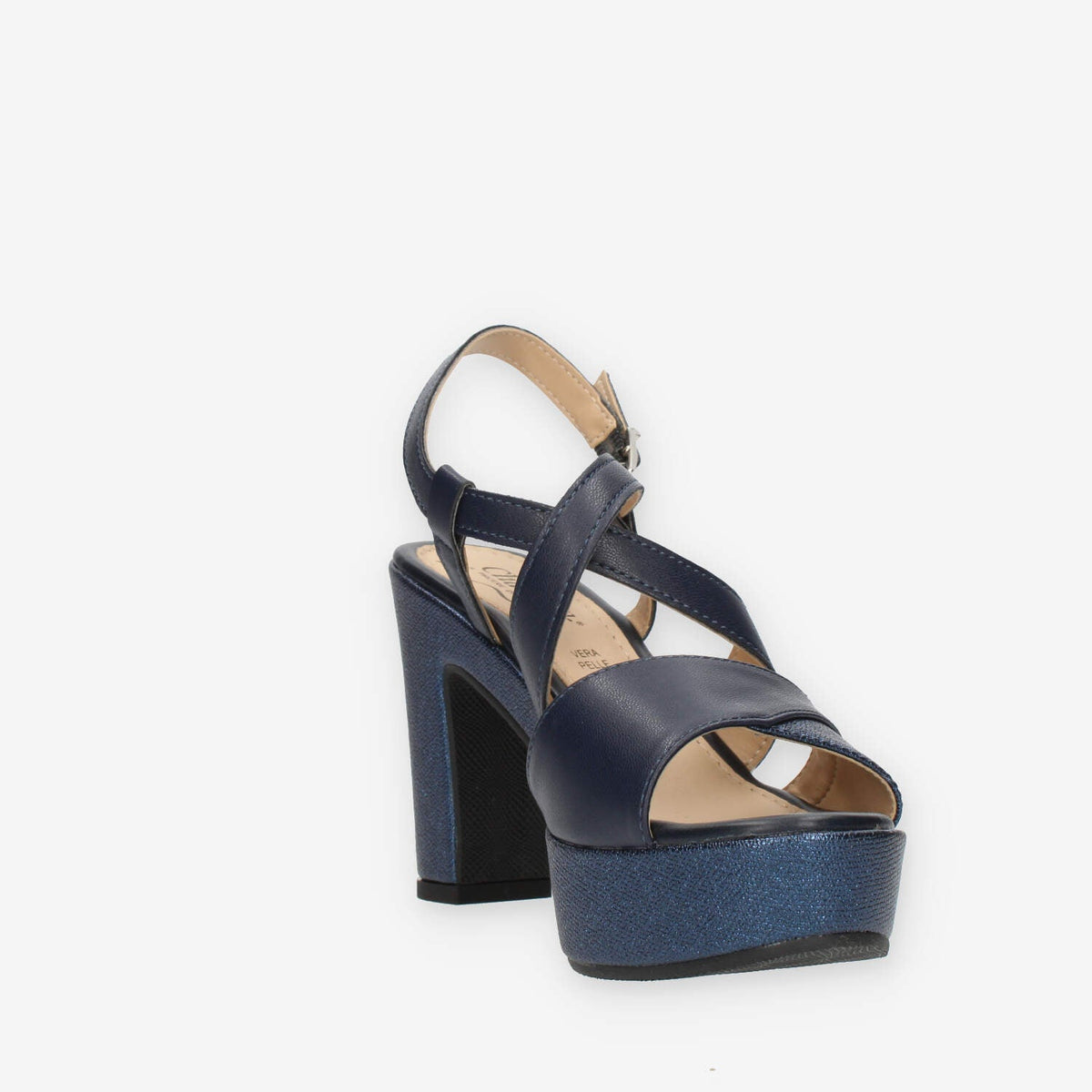 Clia Walk Sandali blu con tacco