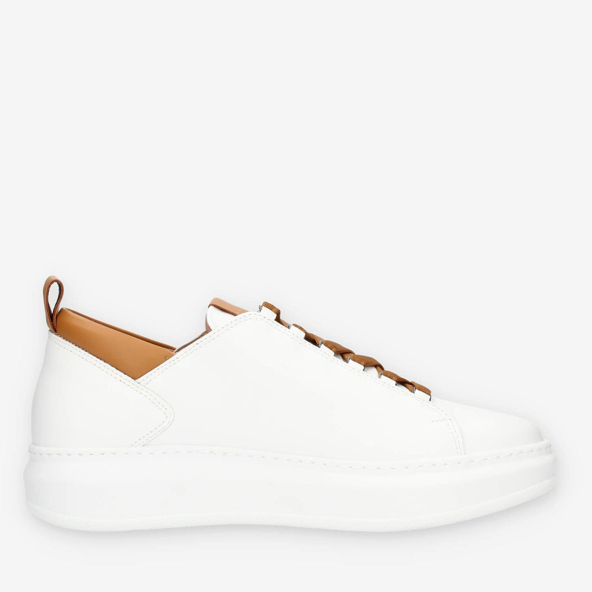 Alexander Smith Wembley Sneakers bianche e cuoio da uomo