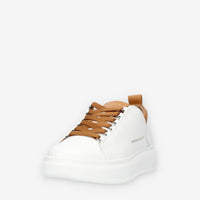 Alexander Smith Wembley Sneakers bianche e cuoio da uomo