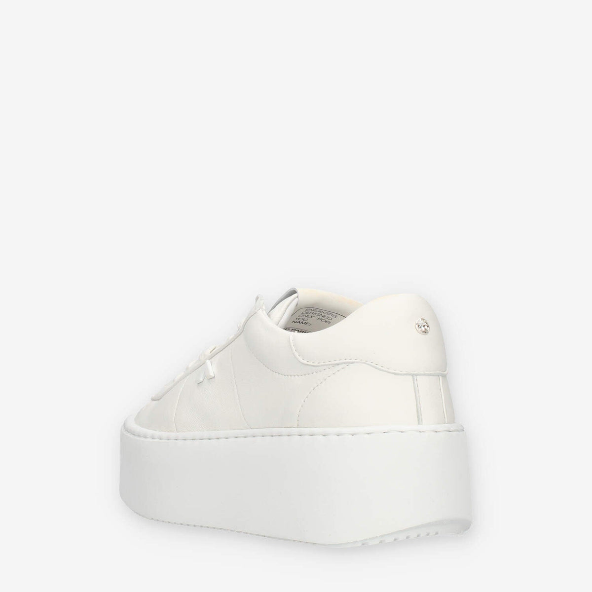 Ed Parrish Eva Sneakers da donna bianche con fondo platform