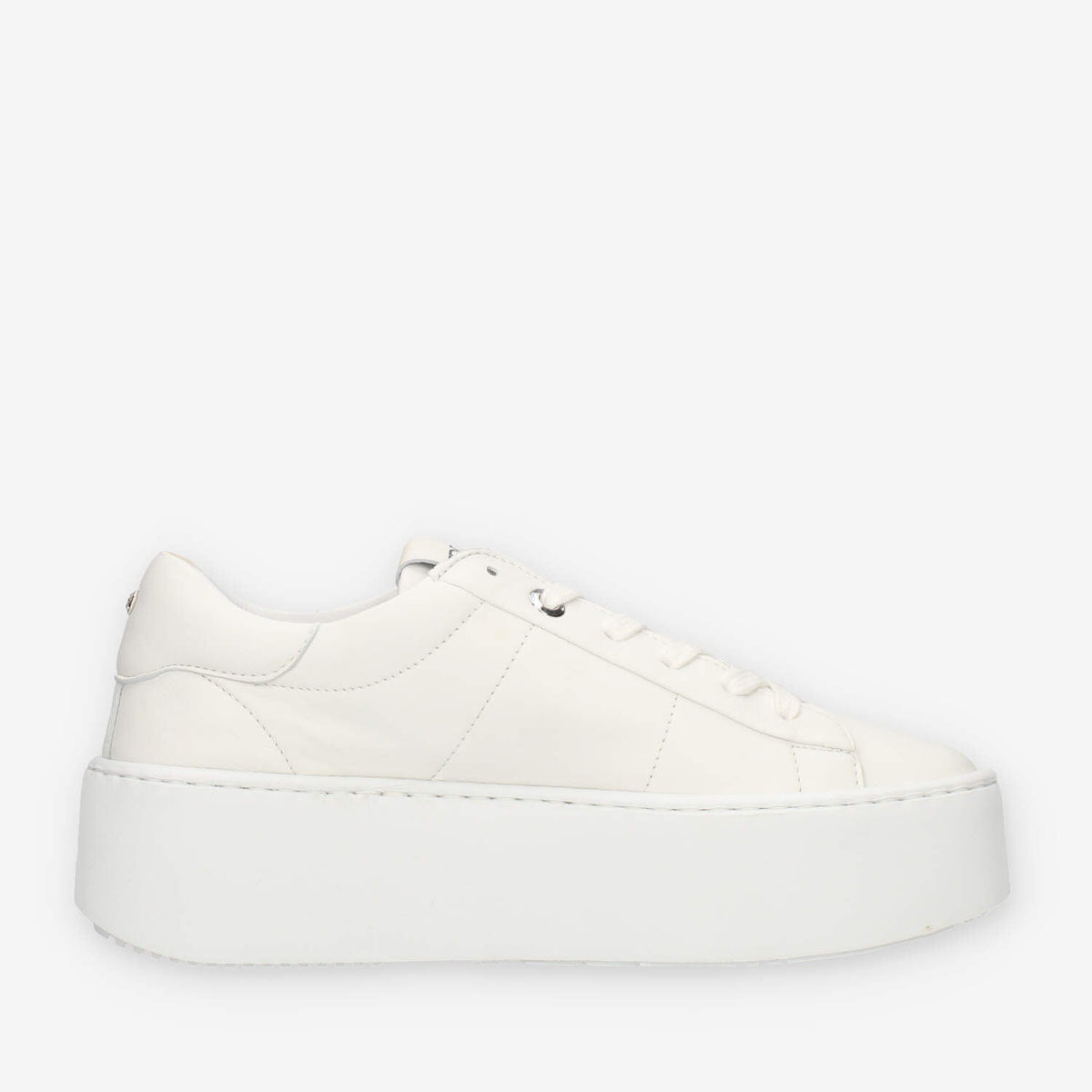 Ed Parrish Eva Sneakers da donna bianche con fondo platform