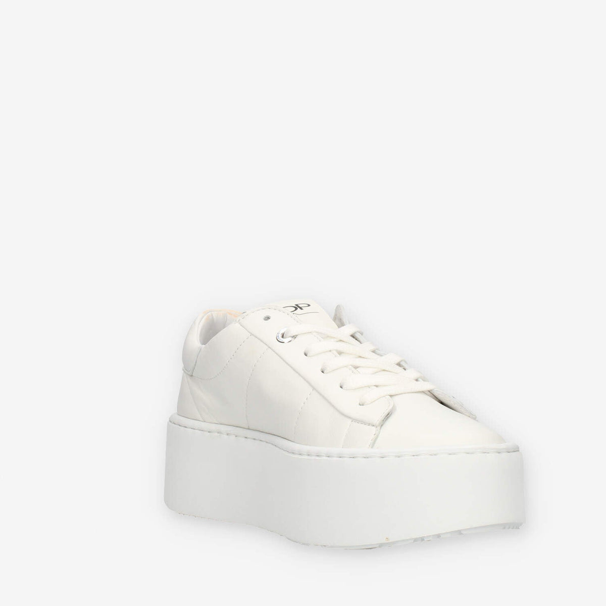 Ed Parrish Eva Sneakers da donna bianche con fondo platform