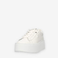 Ed Parrish Eva Sneakers da donna bianche con fondo platform