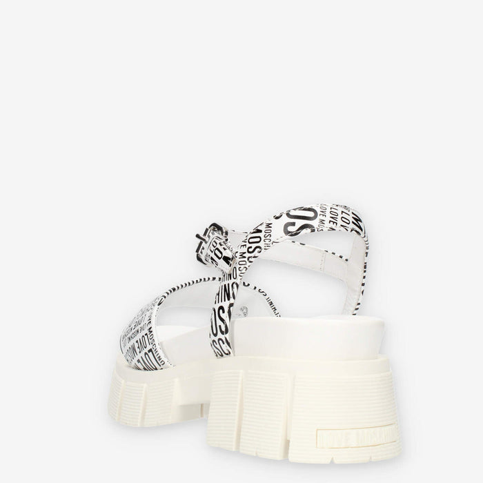 Love Moschino Sandali con Plateau bianche