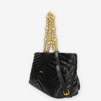 Marc Ellis Star Tote L Borsa modello shopping nera trapuntata