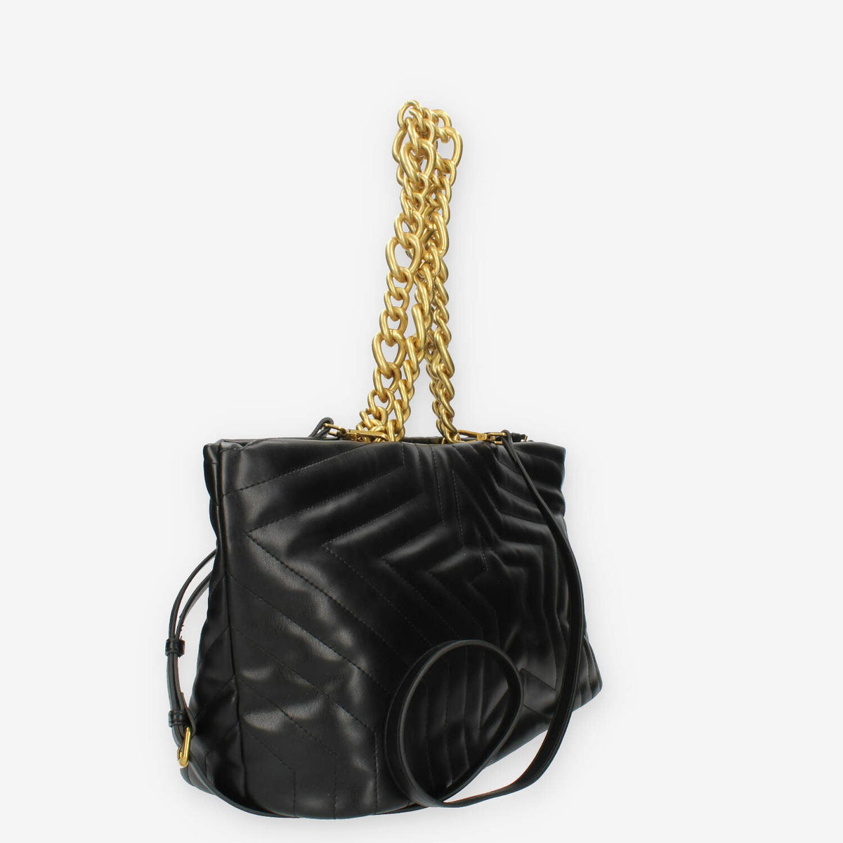 Marc Ellis Star Tote L Borsa modello shopping nera trapuntata