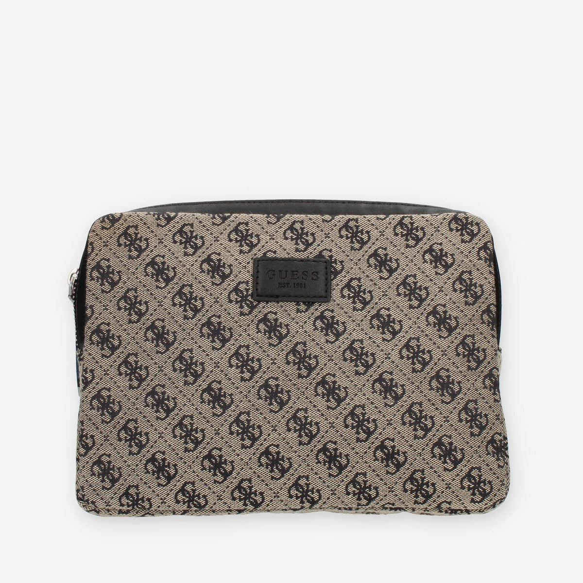 Guess Strave Tracolla da uomo in tessuto logato grigio